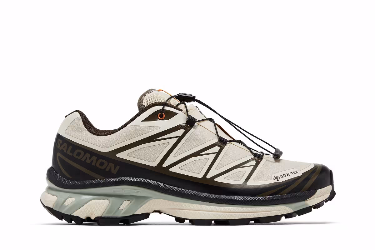 Sneakersnstuff x Salomon XT-6 GORE-TEX Almond Milk Seagrass, view 2