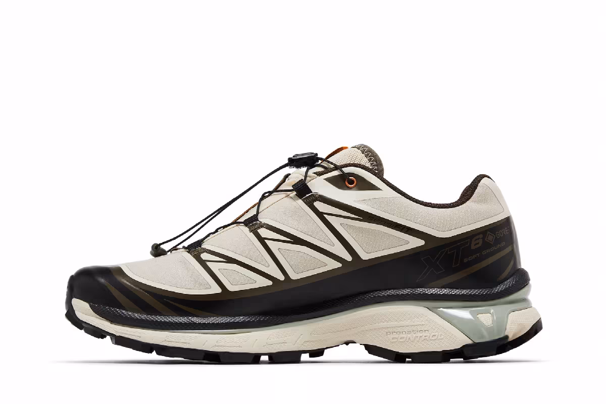 Sneakersnstuff x Salomon XT-6 GORE-TEX Almond Milk Seagrass, view 4