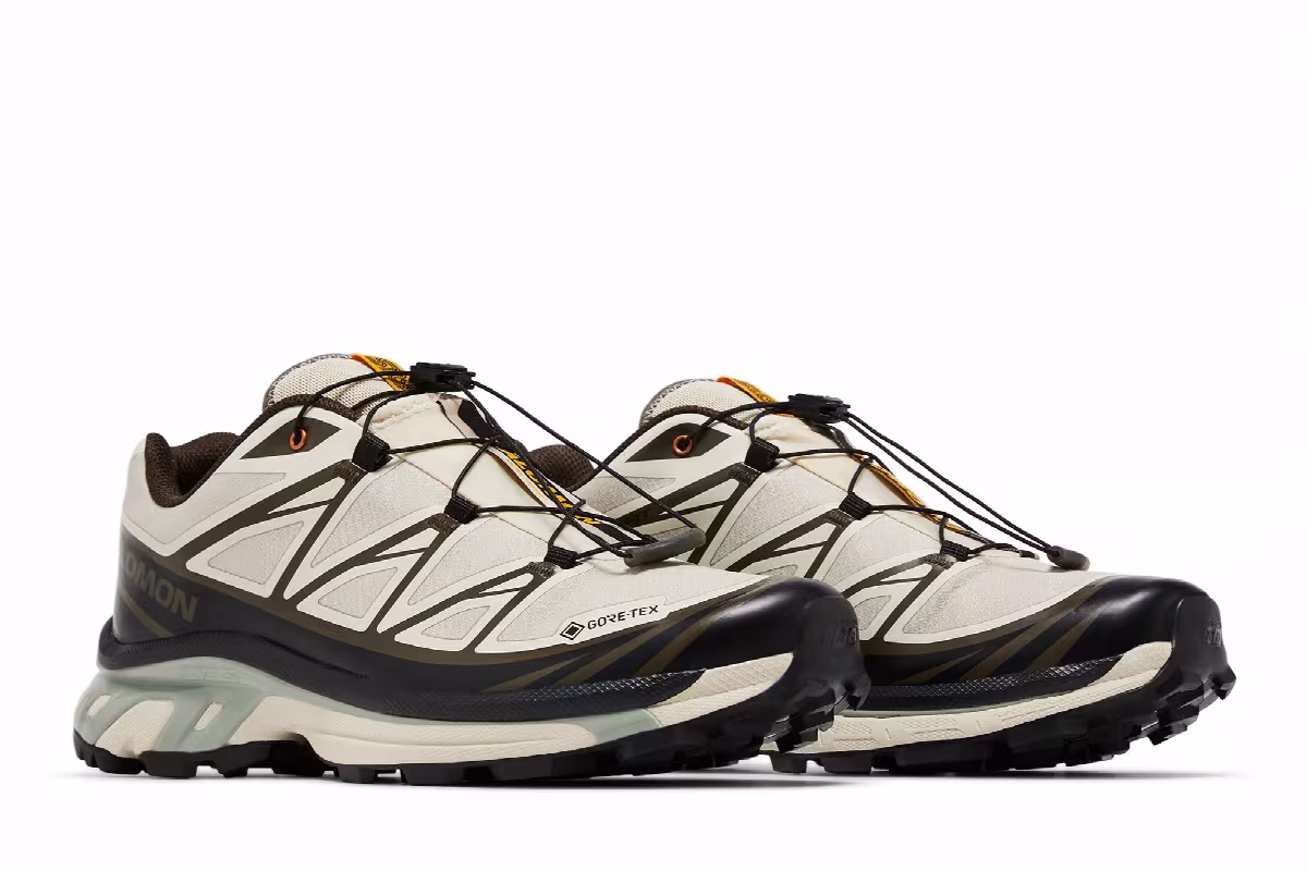Sneakersnstuff x Salomon XT-6 GORE-TEX Almond Milk Seagrass, view 9