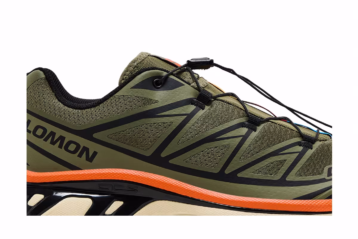 Salomon XT-6 Deep Lichen Green Marmalade, view 3