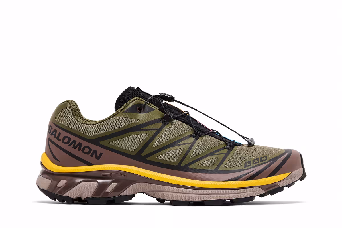 Salomon XT-6 Olive Night Sulphur, view 2