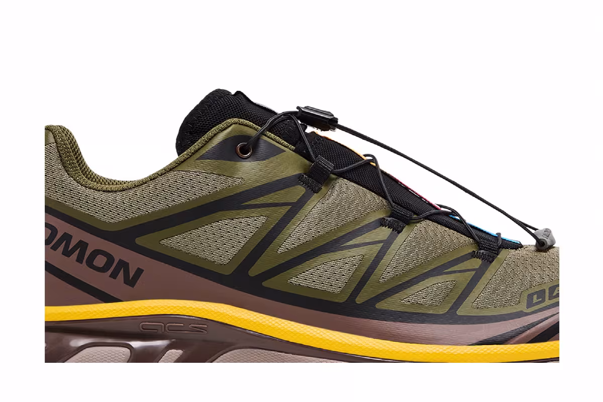 Salomon XT-6 Olive Night Sulphur, view 3