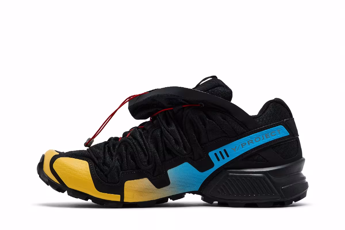 Y/Project x Salomon Speedcross 3 Lemon Transcend Blue, view 4