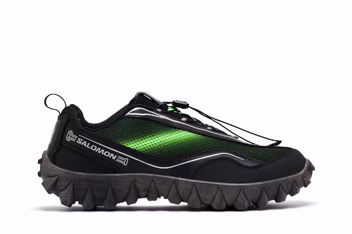 Aries Arise x Salomon Snowclog Black Green Gecko, view 2