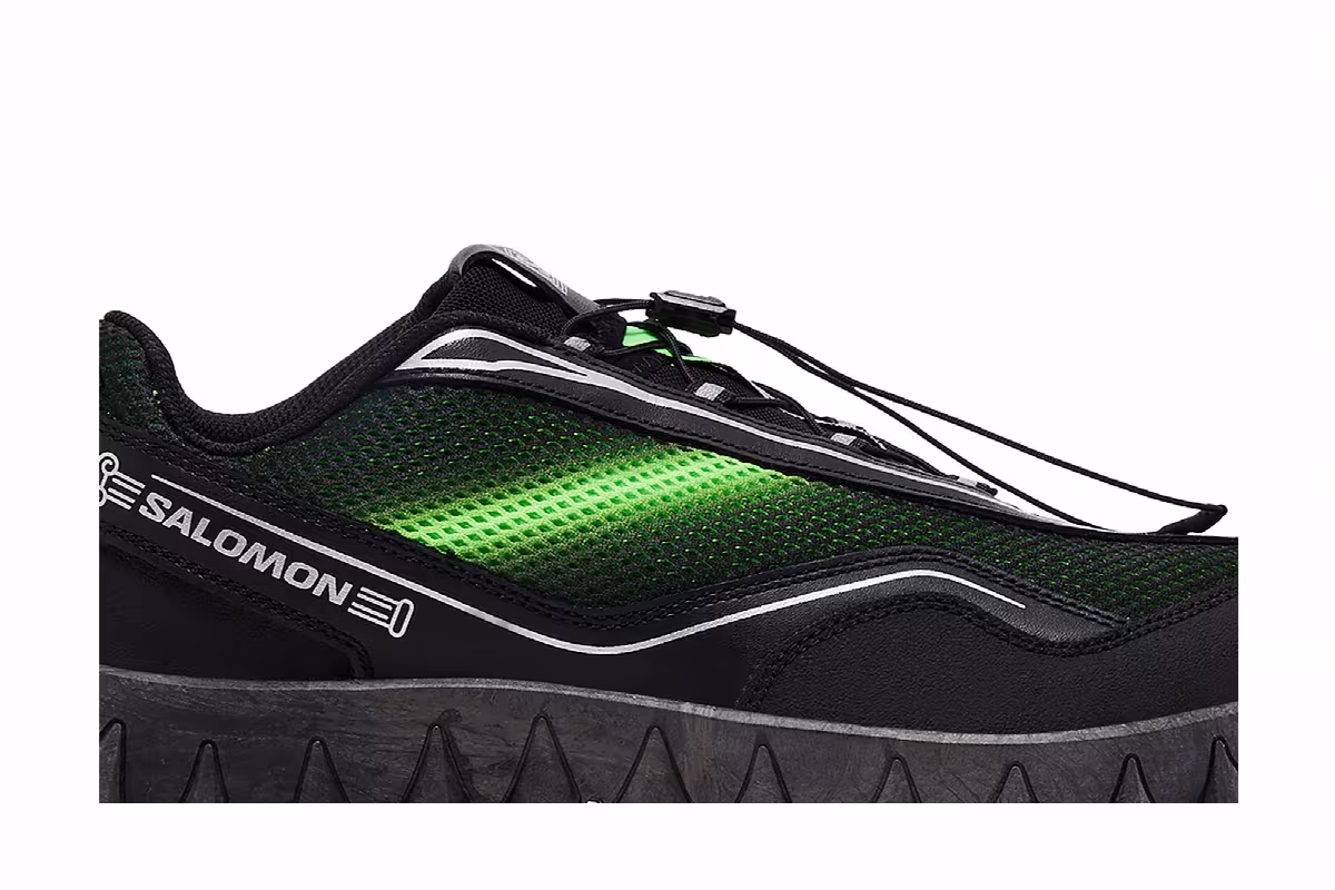 Aries Arise x Salomon Snowclog Black Green Gecko, view 3