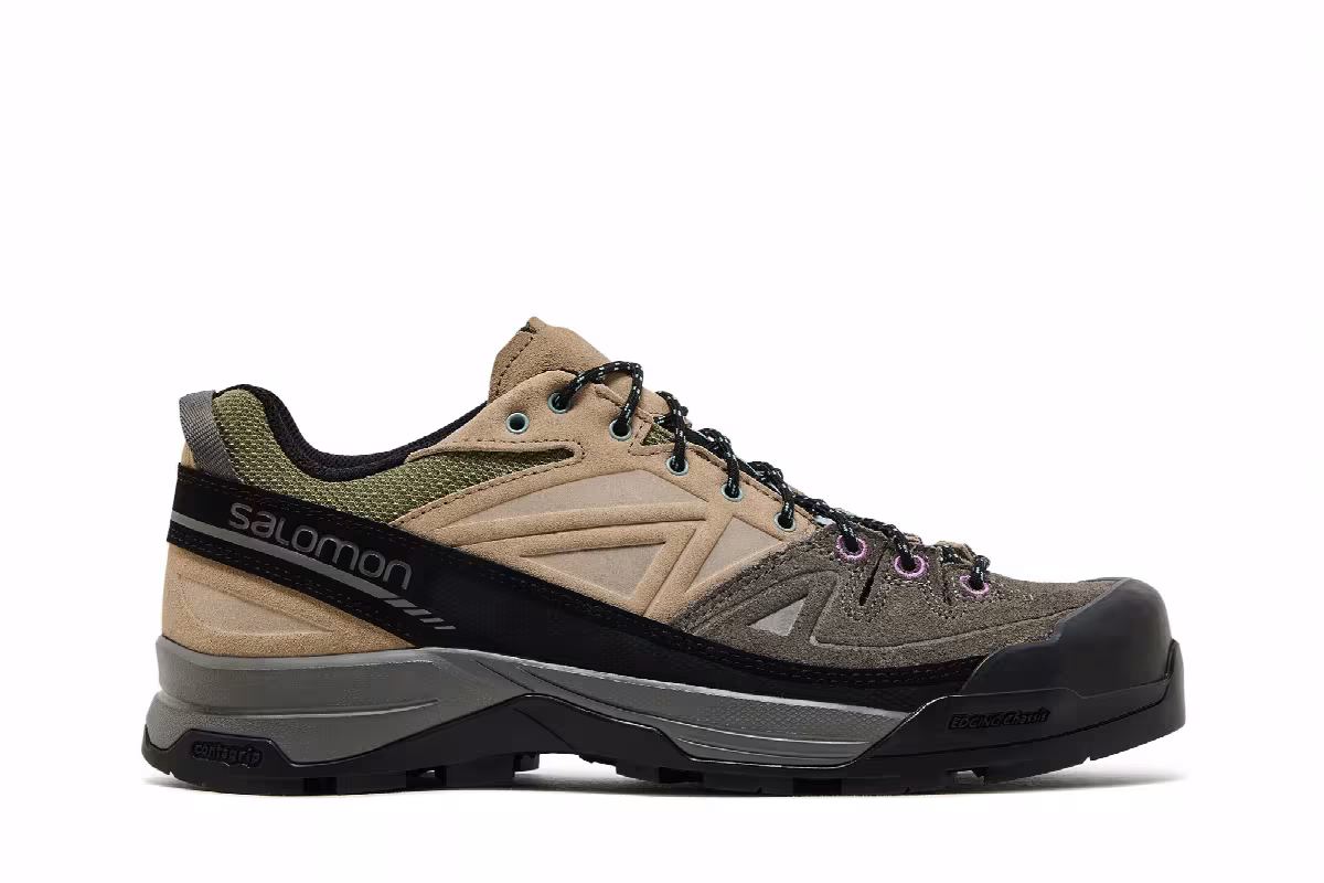 Salomon X-ALP Leather Pewter Vintage Khaki, view 2