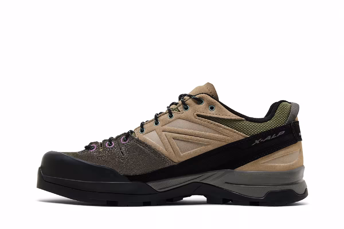 Salomon X-ALP Leather Pewter Vintage Khaki, view 4