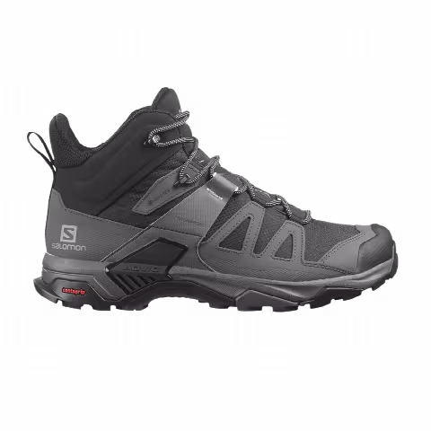 Salomon X Ultra 4 Mid Wide GORE-TEX 'Black Magnet'