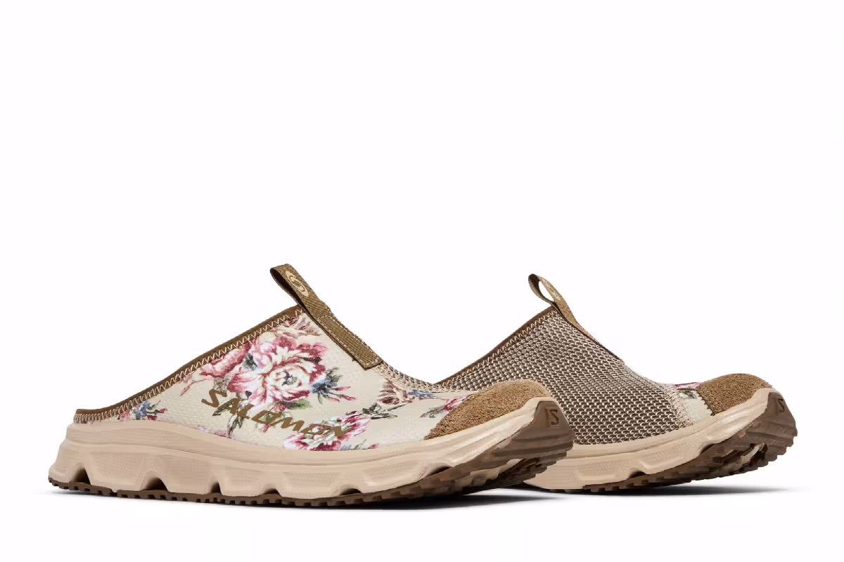 BEAMS x Salomon RX Slide 3.0 Flowers, view 9