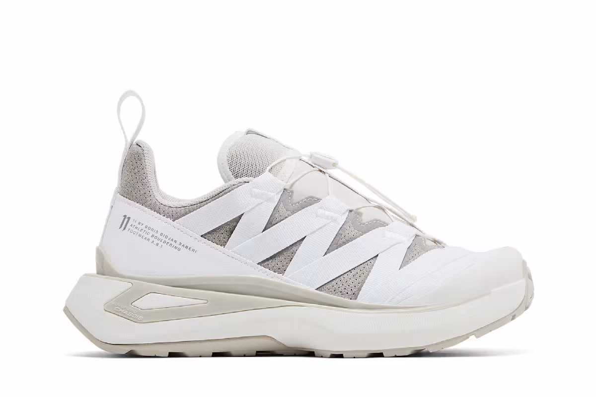 11 By Boris Bidjan Saberi x Salomon 11S Footwear A.B.1 White, view 2
