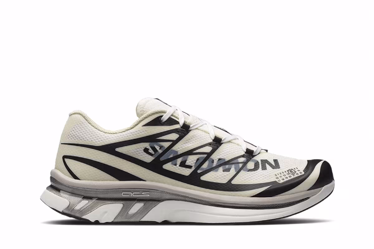MM6 Maison Margiela x Salomon XT-6 Vanilla Ice Black Green Haze, view 2