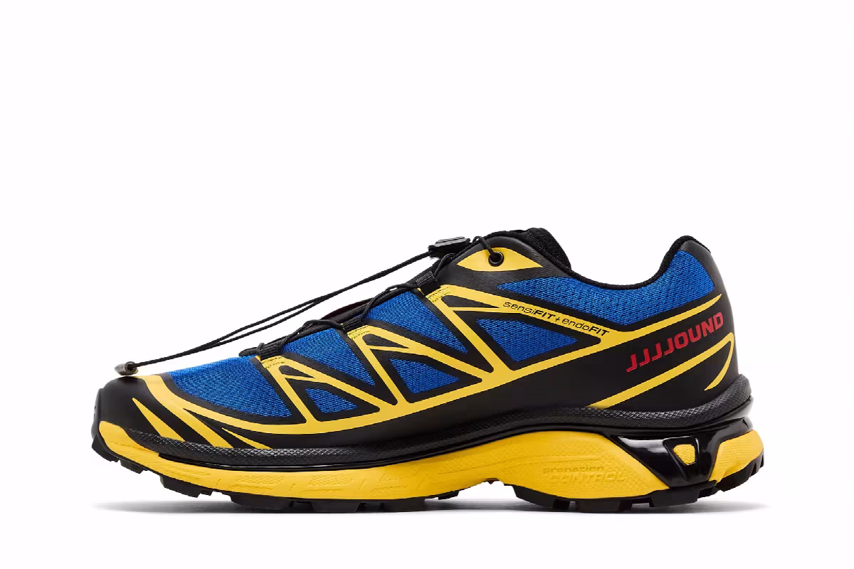 JJJJound x Salomon XT-6 Nautical Blue Lemon, view 4