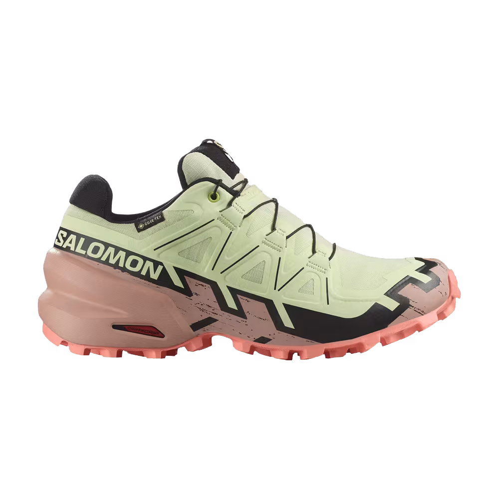 Salomon Women's Speedcross 6 GORE-TEX Lime Cream Mahogany Rose