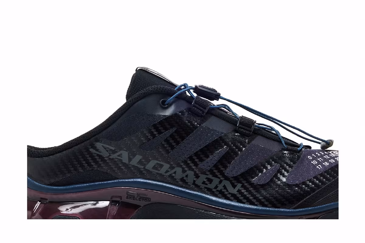 MM6 Maison Margiela x Salomon Women's XT-4 Mule Black Hunkle Berry Violet, view 3