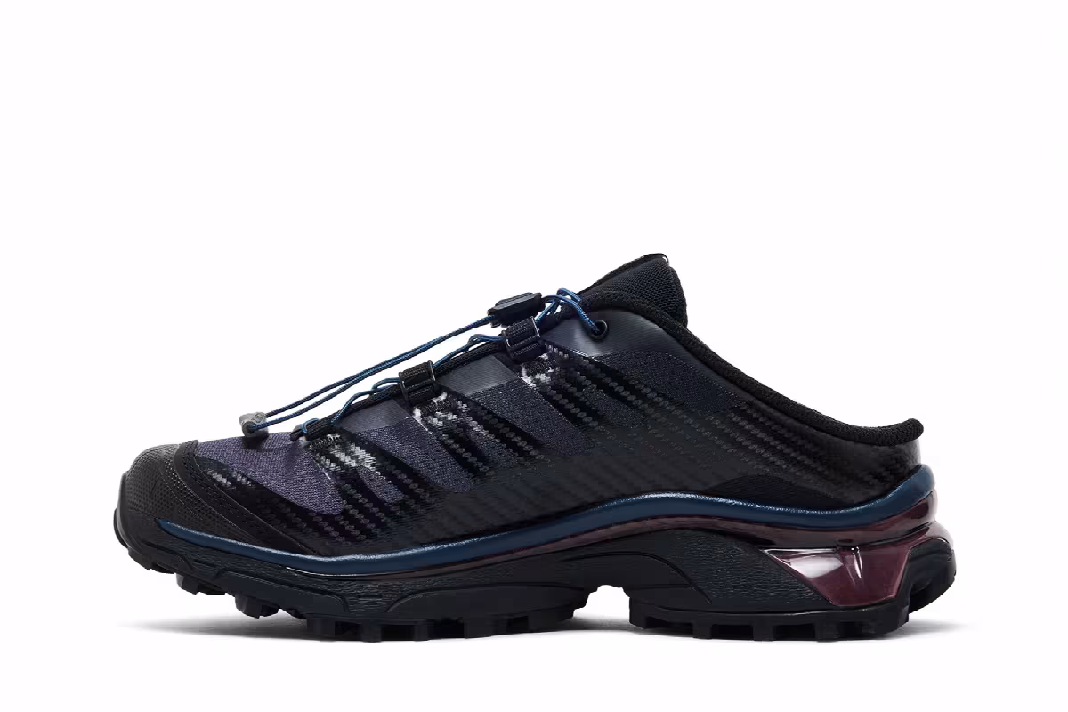 MM6 Maison Margiela x Salomon Women's XT-4 Mule Black Hunkle Berry Violet, view 4