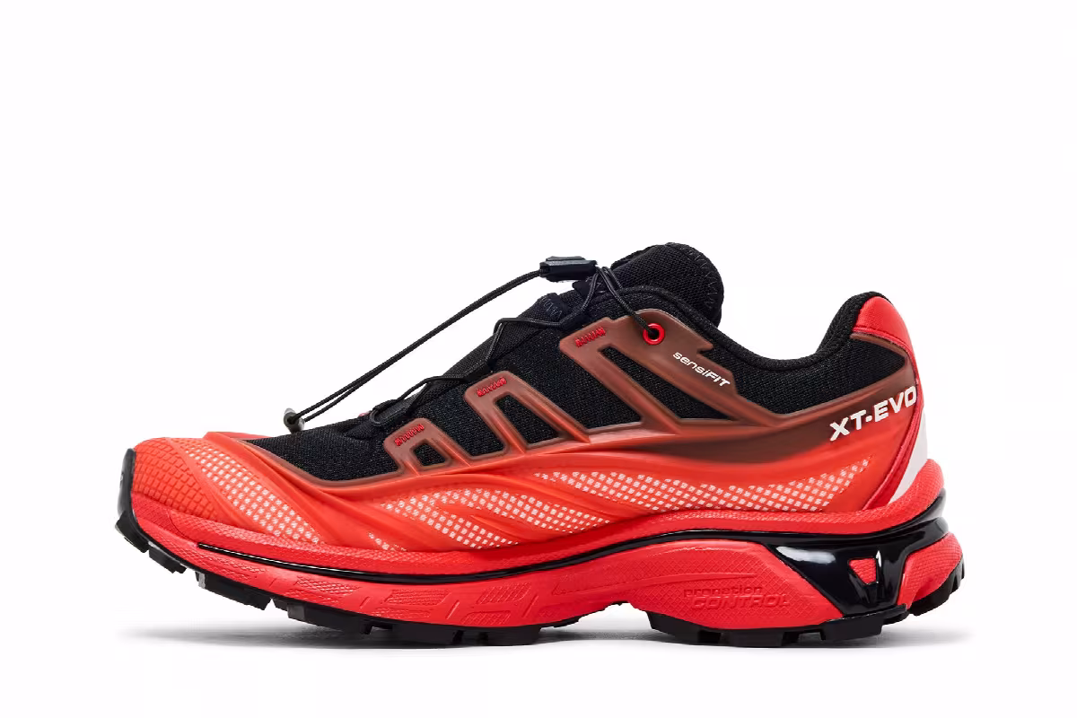 Salomon Xt-EVO Black Fiery Red, view 4