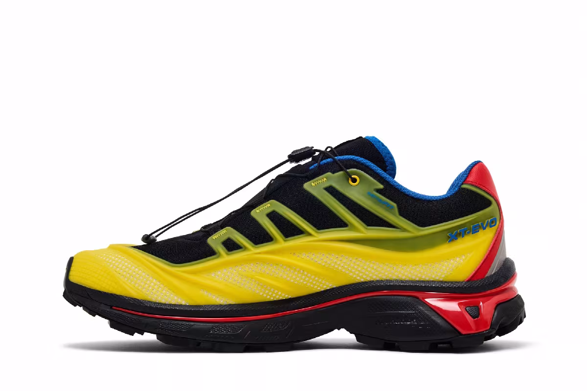 Kith x Salomon XT-EVO Black Lemon Lava Falls, view 4