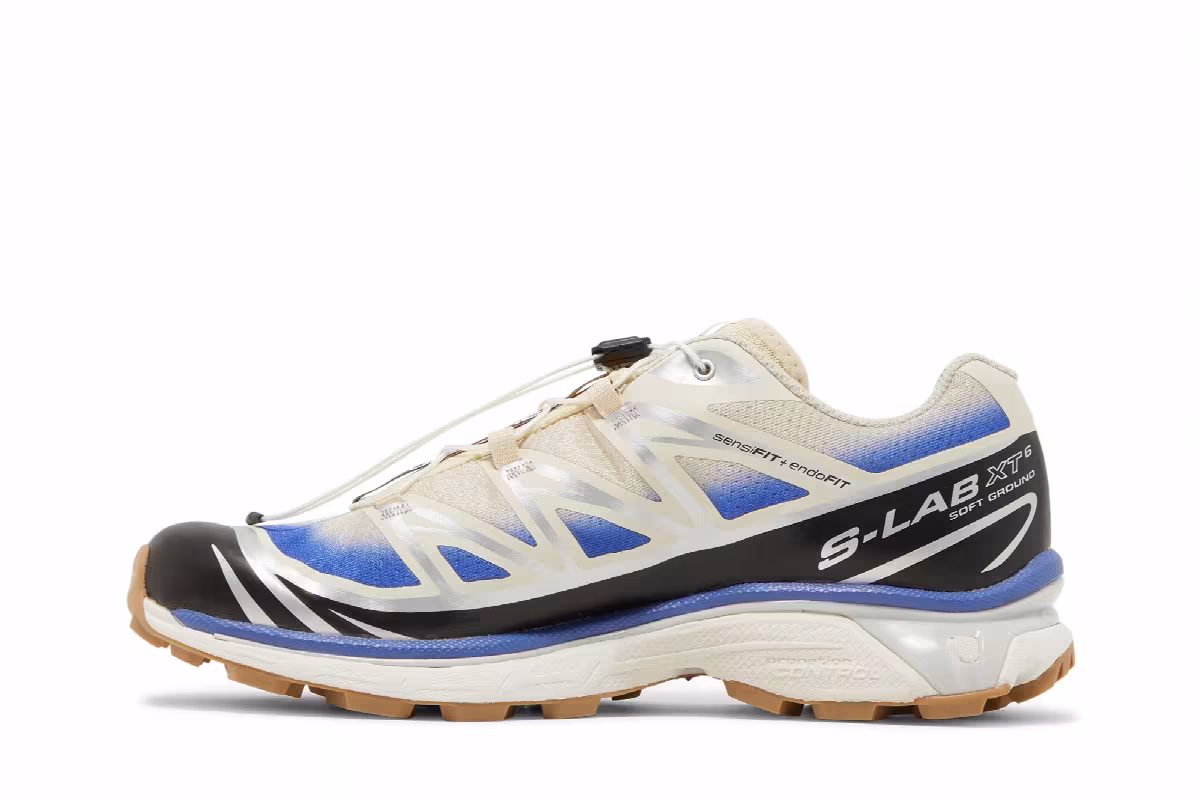 Salomon XT-6 Skyline Bleached Sand Dazzling Blue, view 4