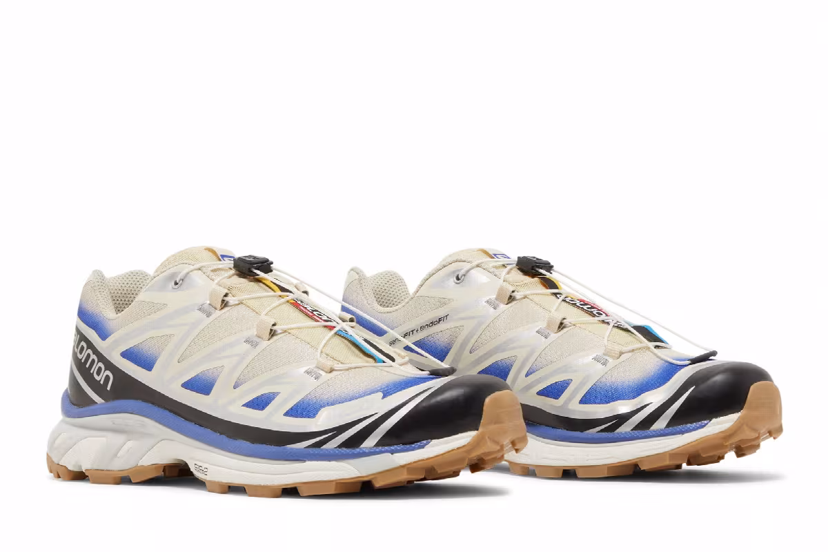 Salomon XT-6 Skyline Bleached Sand Dazzling Blue, view 9