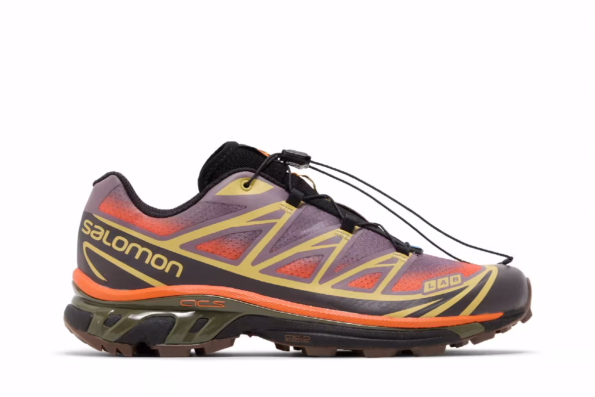 Salomon XT-6 Skyline Moonscape Vibrant Orange, view 2