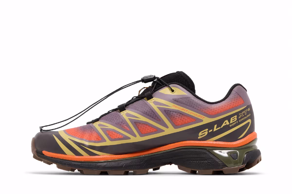 Salomon XT-6 Skyline Moonscape Vibrant Orange, view 4