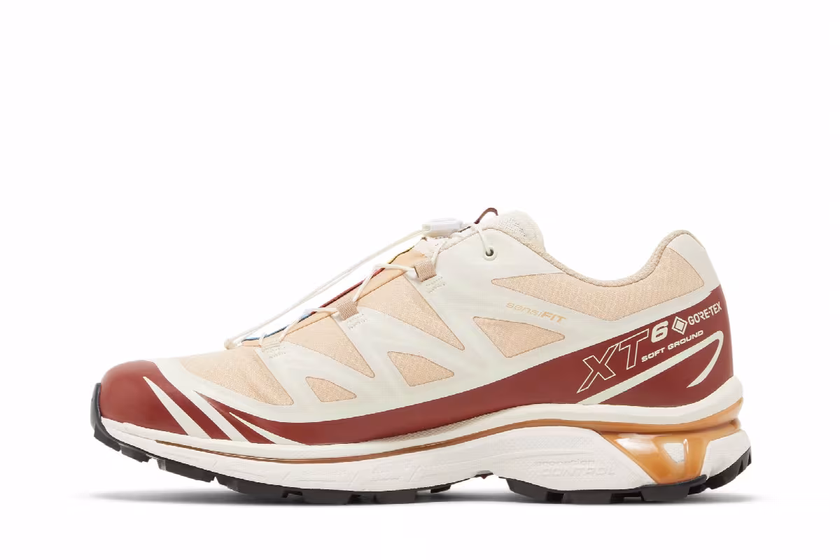 Kith x Salomon XT-6 GORE-TEX Hazelnut Burnt Henna, view 4