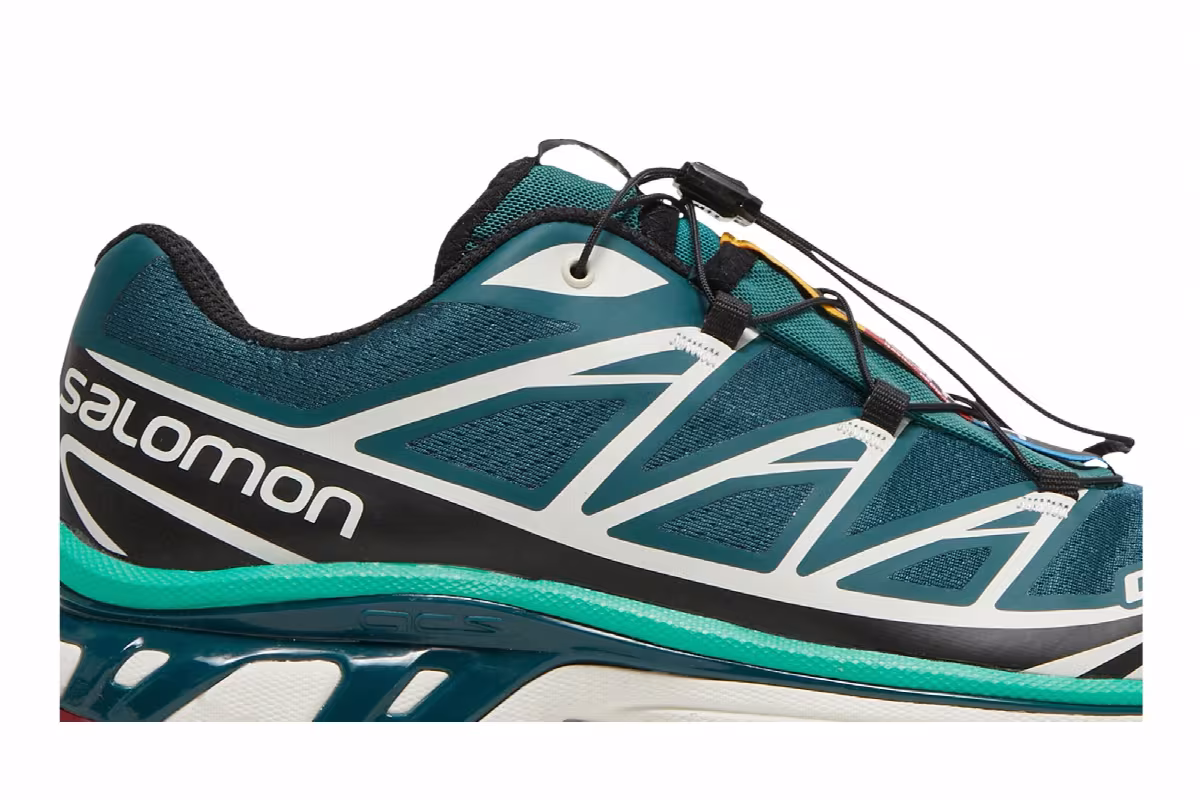 Salomon XT-6 Deep Teal Biking Red, view 3