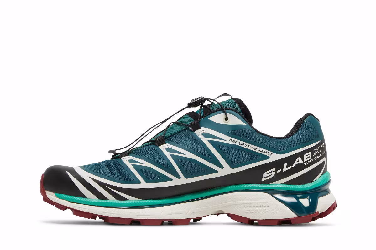 Salomon XT-6 Deep Teal Biking Red, view 4