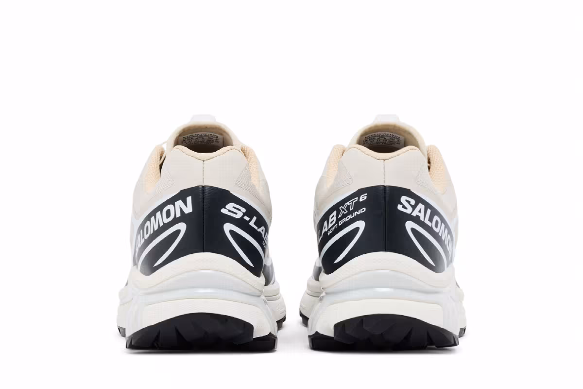 Salomon XT-6 Rainy Day Black White, view 7