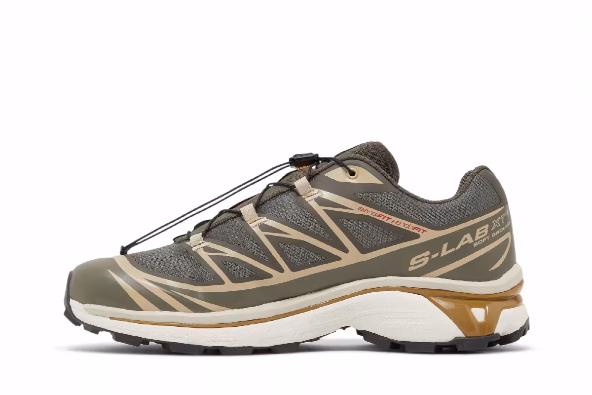 Salomon XT-6 Beluga Dull Gold, view 4