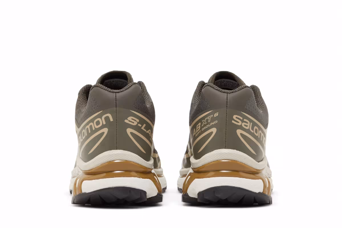 Salomon XT-6 Beluga Dull Gold, view 7