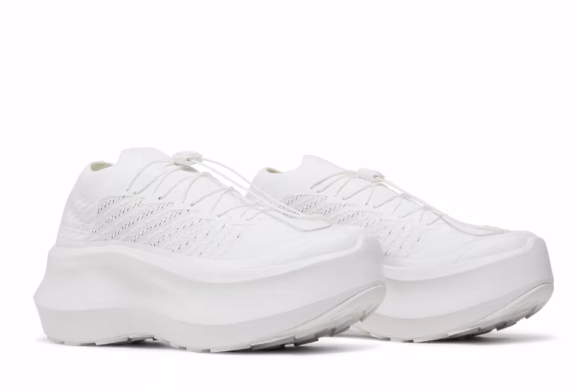 Comme des Garçons x Salomon Women's Pulsar Platform Triple White, view 9