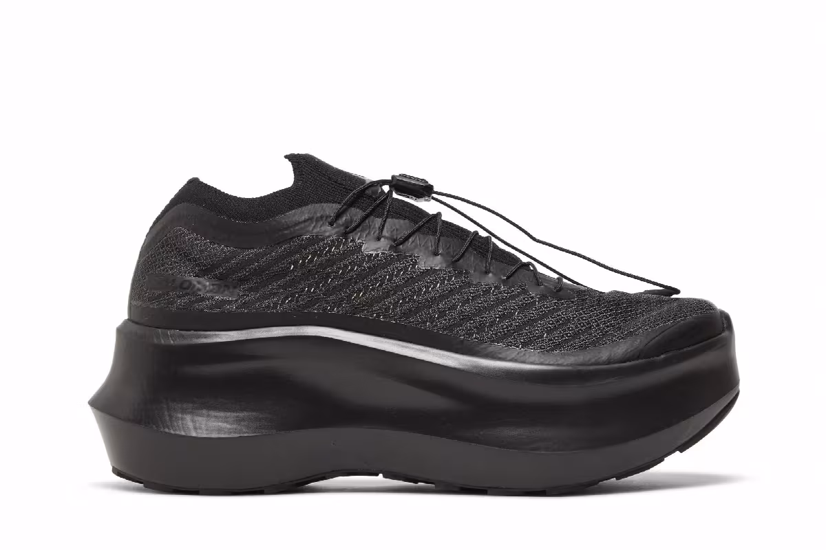 Comme des Garçons x Salomon Women's Pulsar Platform Triple Black, view 2