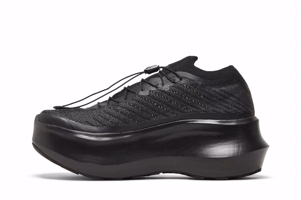 Comme des Garçons x Salomon Women's Pulsar Platform Triple Black, view 4