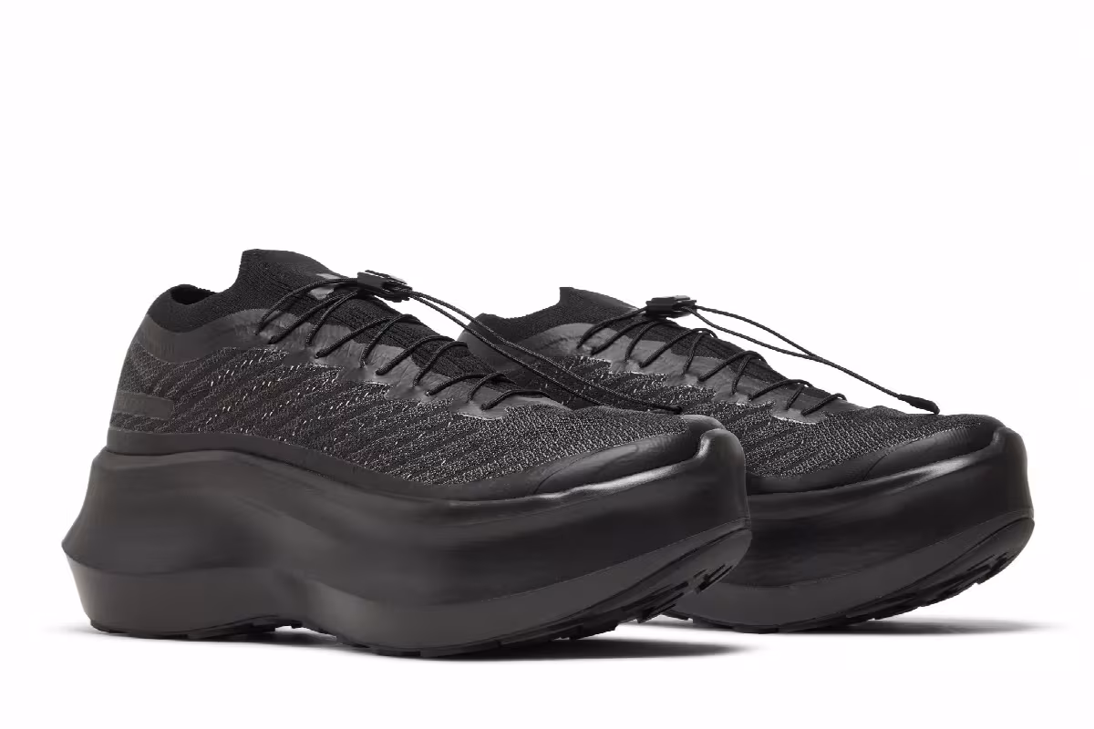 Comme des Garçons x Salomon Women's Pulsar Platform Triple Black, view 9