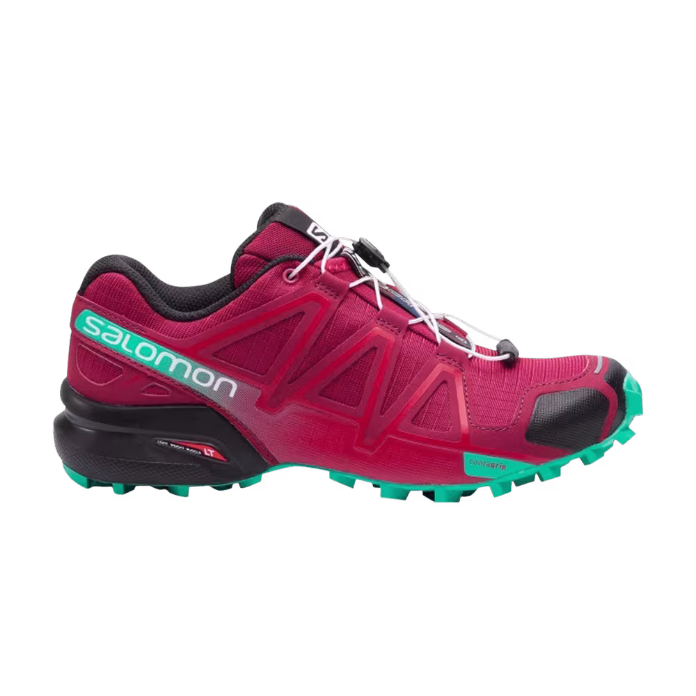 Salomon Women's Speedcross 4 Beet Red Electric Green
