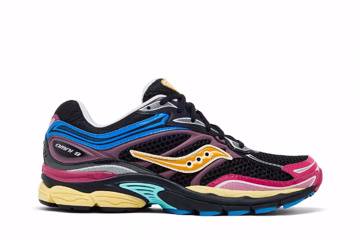Saucony ProGrid Omni 9 Multi-Color Black, view 2
