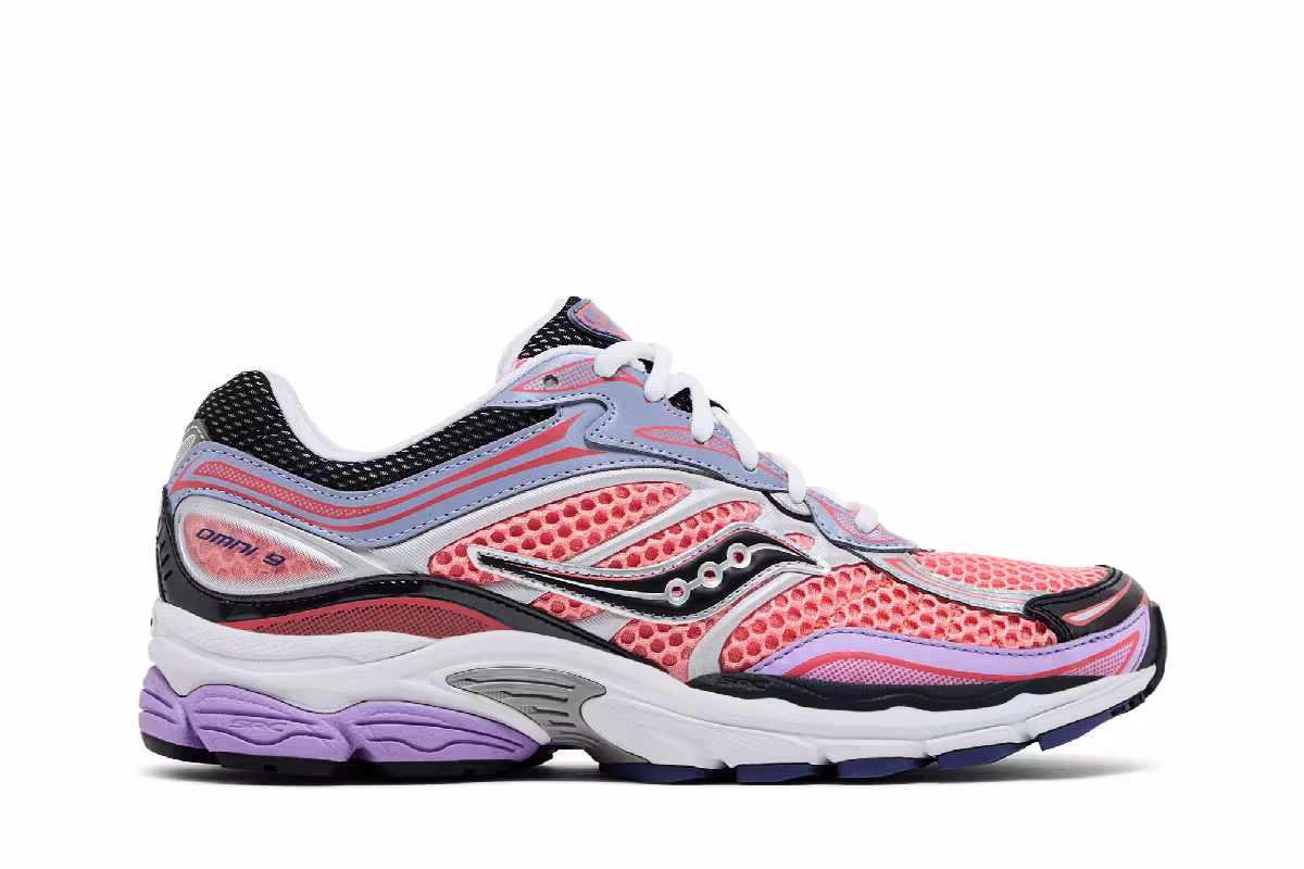Saucony ProGrid Omni 9 Pink Purple, view 2