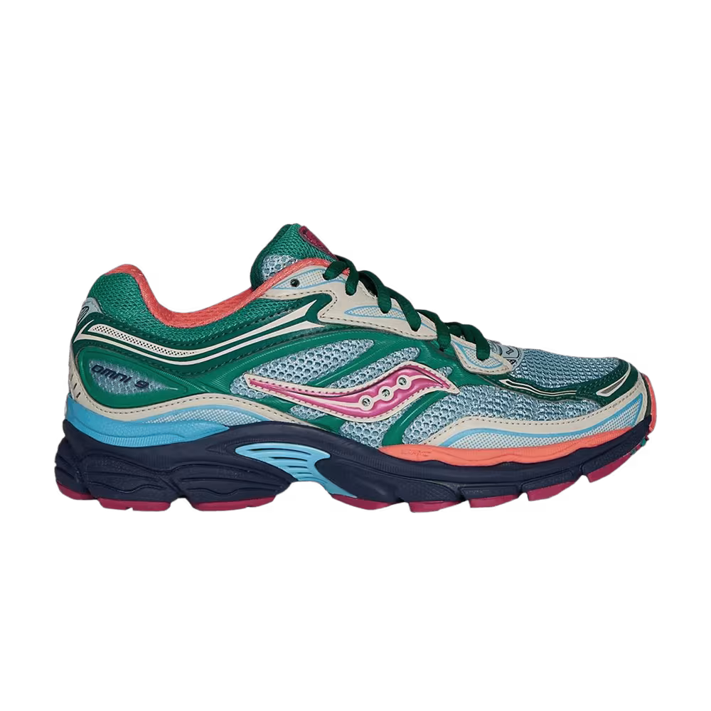 Saucony Women's ProGrid Omni 9 Spruce Sterling Orange