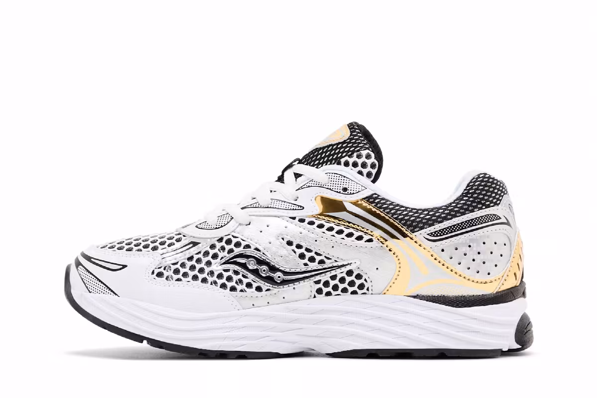 Saucony ProGrid Omni 9 Big Kid Silver Gold, view 4