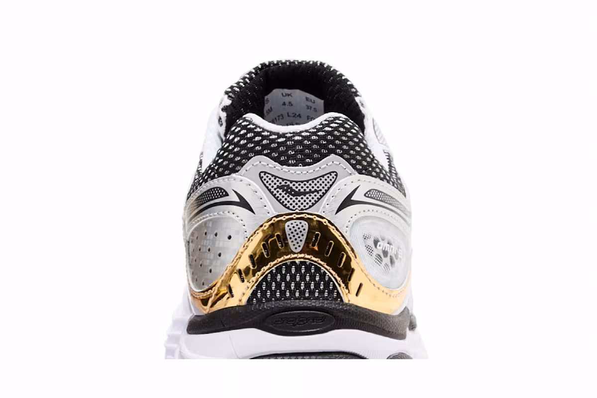 Saucony ProGrid Omni 9 Big Kid Silver Gold, view 8