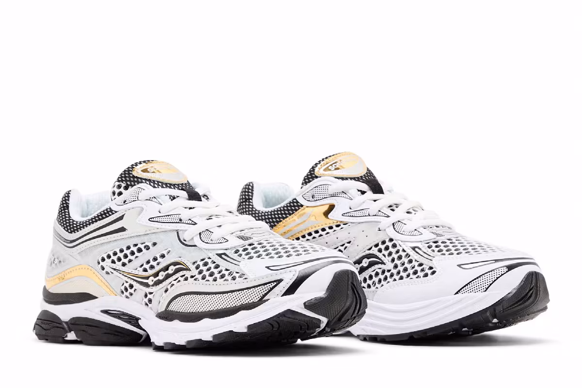 Saucony ProGrid Omni 9 Big Kid Silver Gold, view 9