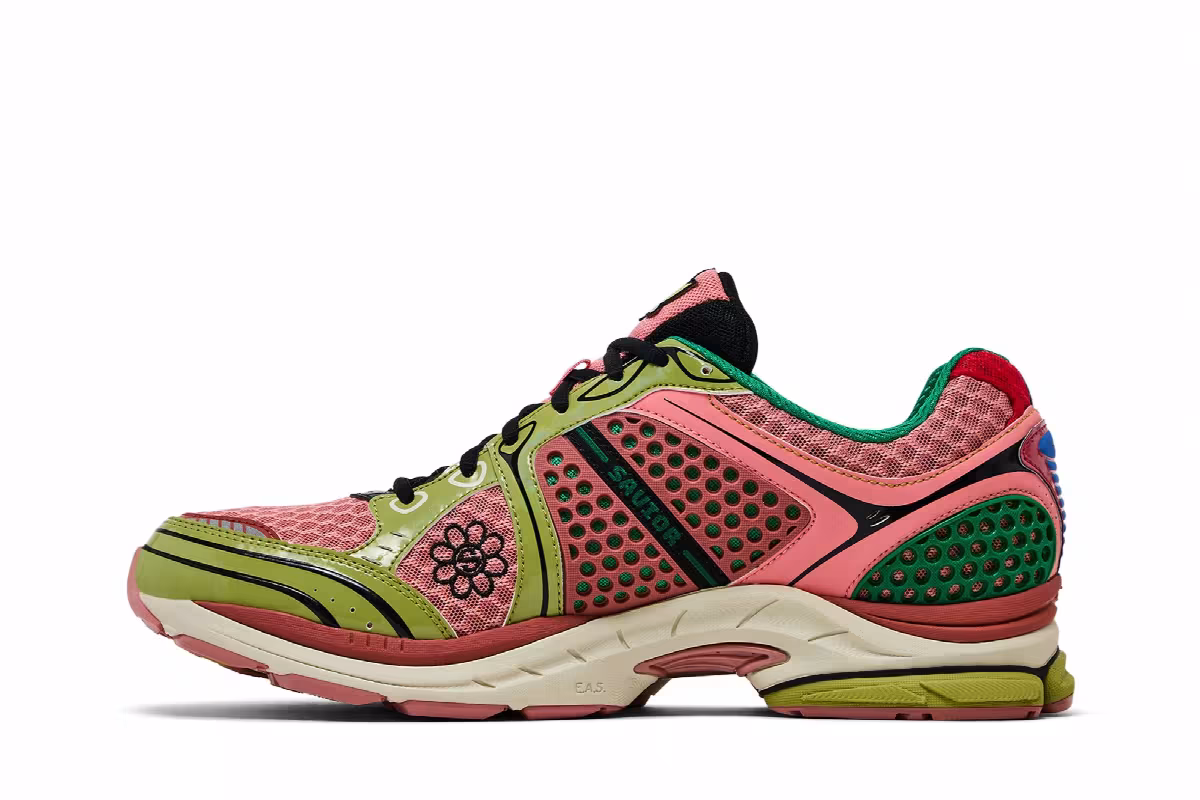 Jae Tips x Saucony ProGrid Triumph 4 Flowers Pack - Peach, view 4