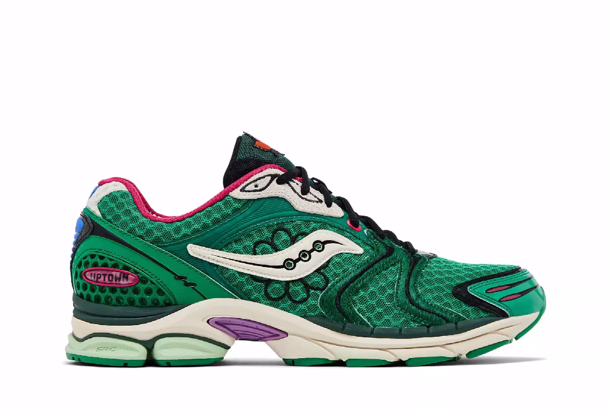 Jae Tips x Saucony ProGrid Triumph 4 Flowers Pack - Fern, view 2