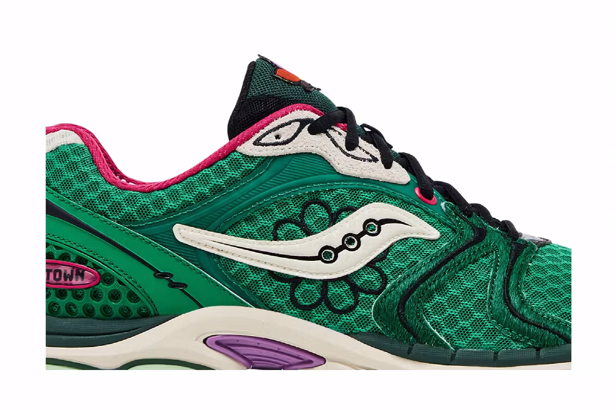 Jae Tips x Saucony ProGrid Triumph 4 Flowers Pack - Fern, view 3