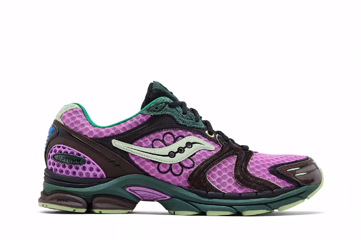 Jae Tips x Saucony ProGrid Triumph 4 Flowers Pack - Violet, view 2