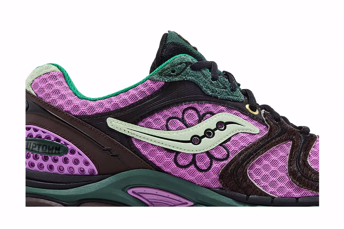 Jae Tips x Saucony ProGrid Triumph 4 Flowers Pack - Violet, view 3