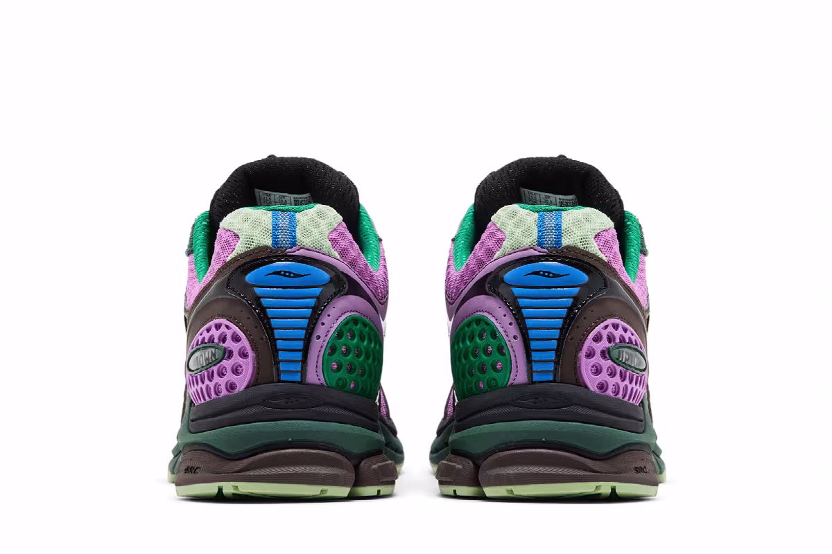 Jae Tips x Saucony ProGrid Triumph 4 Flowers Pack - Violet, view 7