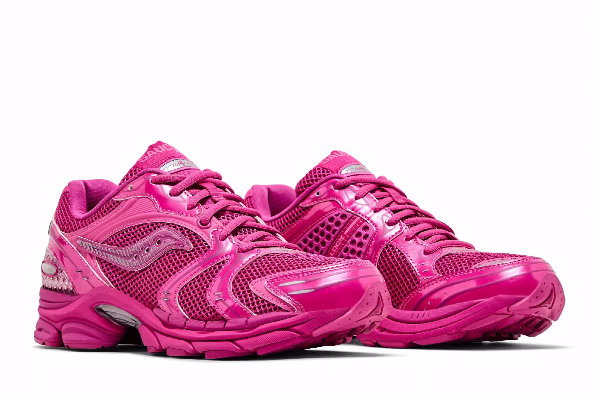 Saucony Women's ProGrid Triumph 4 Glossy Pink, view 9