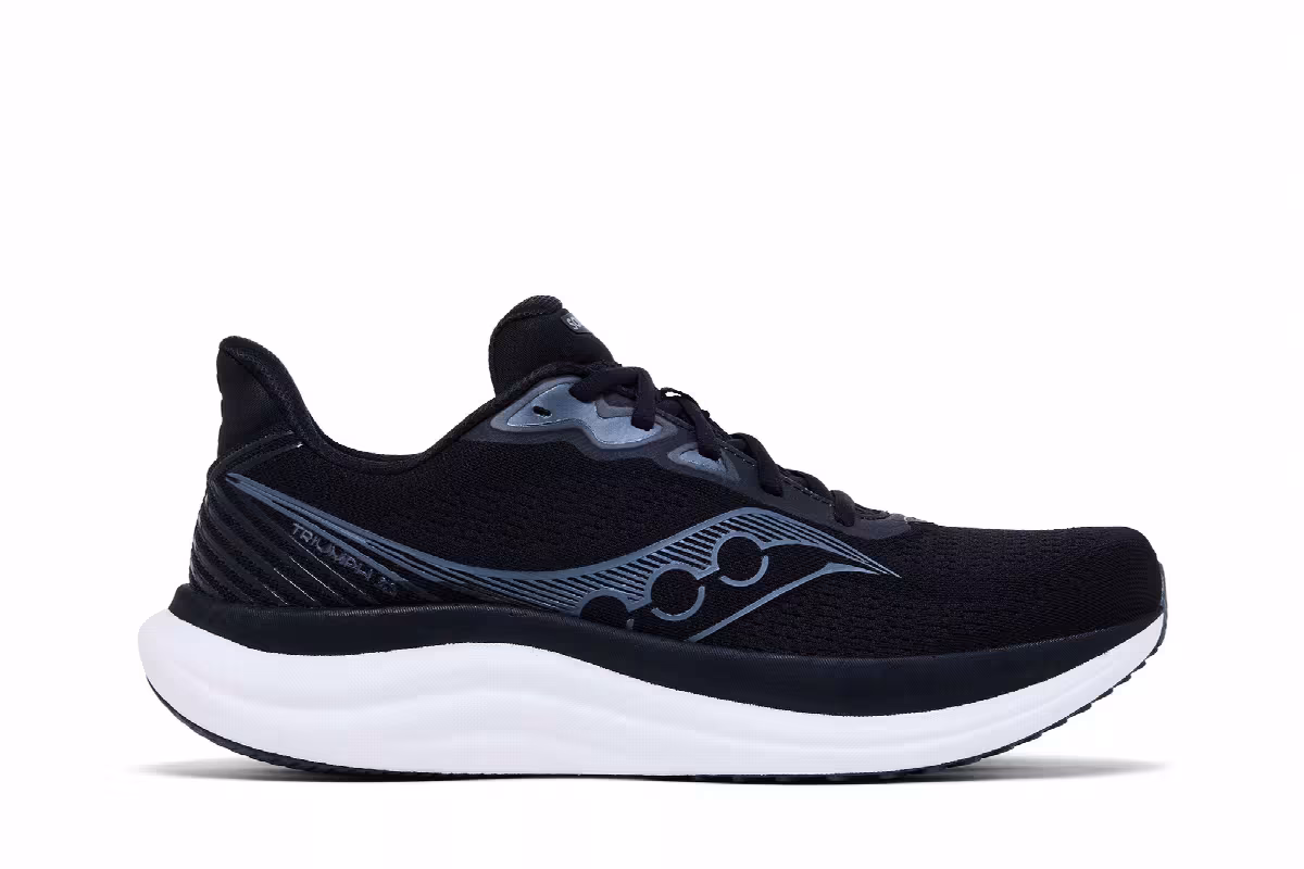 Saucony Triumph 23 Black White, view 2